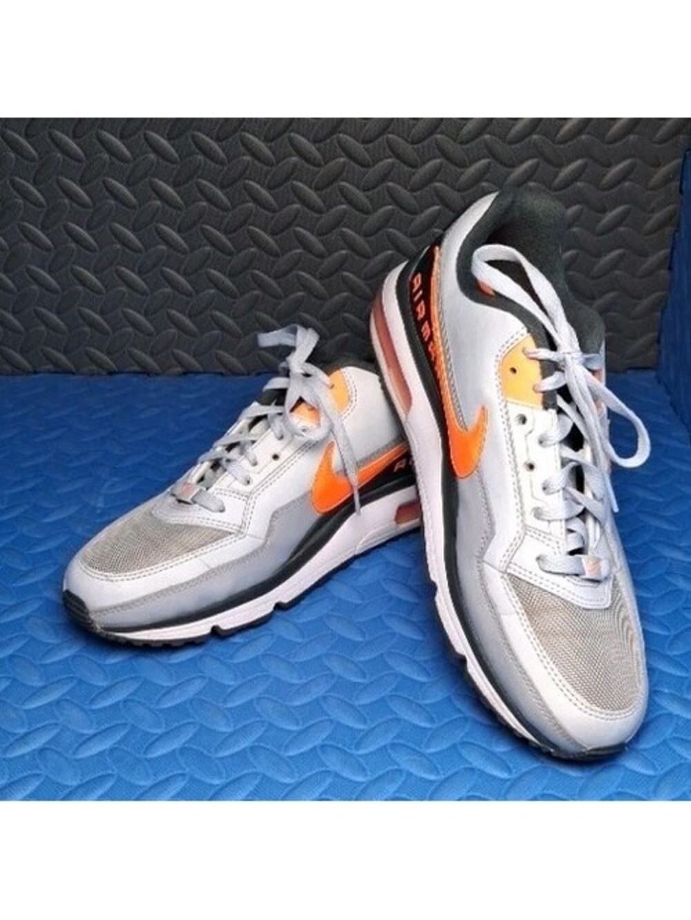 Nike Air Max LTD 3 Wolf Grey Total Orange Mens Running Shoes BV1171-001 Size 9.5